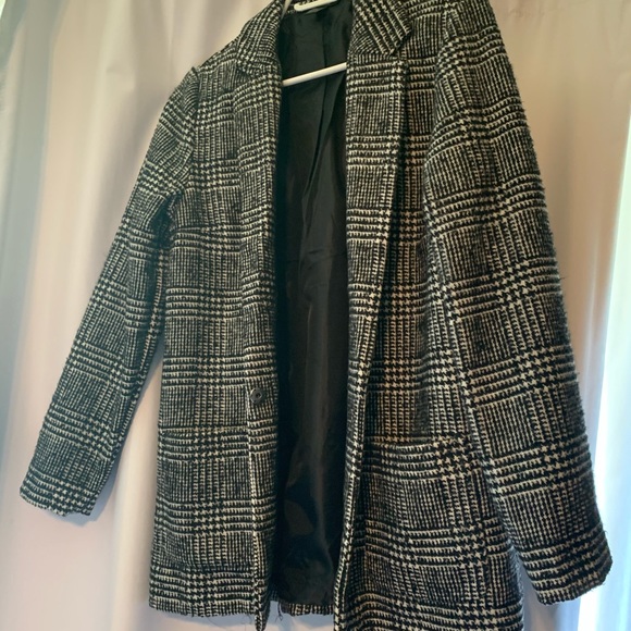 Women’s black and grey patterned blazer - Picture 1 of 2
